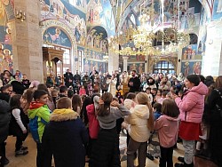 Празднование Дня святого Саввы в храме Преображения Господня в Златиборе.