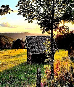 Каменные насыпи у горной реки, которая весной внезапно разливается. Вид на долину, окутанную густым молочным туманом, из которого виднеются лишь верхушки хвойных деревьев. Сухие цветы луговых трав мерцают в резком воздухе Златибора. Отвесные скалы, покрытые низкими кустарниками и редкими низкорослыми соснами. Волна каменной пыли, поднимающаяся с дороги после проезда деревенского грузовика. Запах свежескошенной горной травы, сохнущей под ярким полуденным солнцем. Тени низких облаков, быстро движущихся над золотистыми холмами. Спокойная поверхность озера Рибница, окруженная темной полосой густого леса. Кристально чистое голубое небо над вершиной Торника без следа смога или пыли. Золотистые нити солнечного света пробиваются сквозь щели старого деревянного сеновала. Сеть горных ручьев, переплетающихся, словно серебряные жилы, на склоне. Замерзшие вершины высокой травы, трескающиеся под тяжестью первого снега. Старые стога сена, защищенные нейлоном, на отдаленной и пустынной поляне. Тишина в каньоне, изредка нарушаемая лишь небольшим камнепадом вдали.