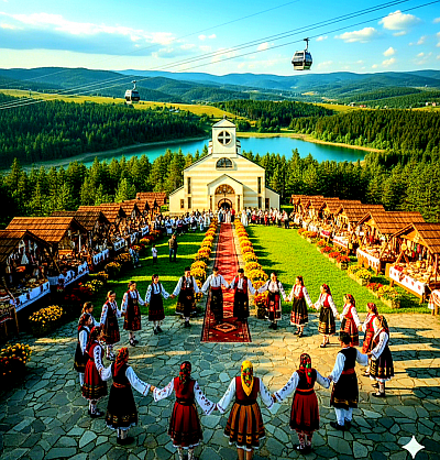 Восточные ворота Златибора — это регион, где прошлое наиболее ярко отражается в настоящем, сохраняя дух старой сербской деревни и навыки, передаваемые из поколения в поколение. Эта сторона горы несколько более спокойна по ландшафту, но чрезвычайно богата культурным наследием, целебными водами и природными явлениями, которые привлекают исследователей со всего мира. Прохождение через Восточные ворота — это путешествие по живому музею идентичности Златибора, где каждый камень и каждый деревянный домик хранят свою историю. Сирогойно — самая яркая достопримечательность этих ворот и всемирно известное имя благодаря музею под открытым небом «Старая деревня». Это уникальное место, где сохранились и перенесены оригинальные дома и вспомогательные постройки Златибора XIX века, свидетельствующие об образе жизни горного кооператива. Сирогойно также является символом первоклассных ремесел: вязальщицы из этой деревни выходили на крупнейшие мировые подиумы со своими шерстяными свитерами, украшенными цветами и пастбищами Златибора, доказывая, что народное искусство вечно. Рожанство — деревня, расположенная на целебных источниках и богатых пастбищах, известная своим термальным комплексом Вапа и давней традицией изготовления деревянных чанов и бочек. На протяжении истории это место было важным торговым центром, и сегодня оно узнаваемо по своей мирной атмосфере и гостеприимству, напоминающему старые времена. Природа здесь была особенно щедра, даровав деревне плодородную почву и леса, которые ее защищают, что делает ее идеальным местом для отдыха и восстановления сил. Гостие — родина одного из самых красивых природных украшений Златибора — великолепного водопада Гостие. Вода реки Врело здесь каскадом низвергается с известняковых скал с высоты 20 метров, создавая невероятные водопады и водовороты, которые дарят невероятное освежение летом. Согласно народным легендам, в этих чистейших водах когда-то купались феи, и сегодня эта деревня является обязательным пунктом назначения для всех любителей нетронутой природы и умиротворения, которое может подарить только шум воды. Любиш — это деревня, которая самым прекрасным образом замыкает восточный круг, расположенная в долине, окруженной вершинами Муртеницы. Это родина многих известных людей, место, где форелевые пруды и первоклассная кухня являются частью повседневной жизни. Любиш излучает силу горца и нежность горных цветов, создавая особое ощущение пребывания среди высоких холмов. Эта деревня — не просто конец пути через Восточные ворота, а начало более глубокой связи с самой душой гор.